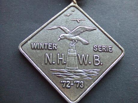 N.H.W.B.(Noord-Hollandse Wandelbond) kokmeeuw op dukdalf winterserie 1972-1973